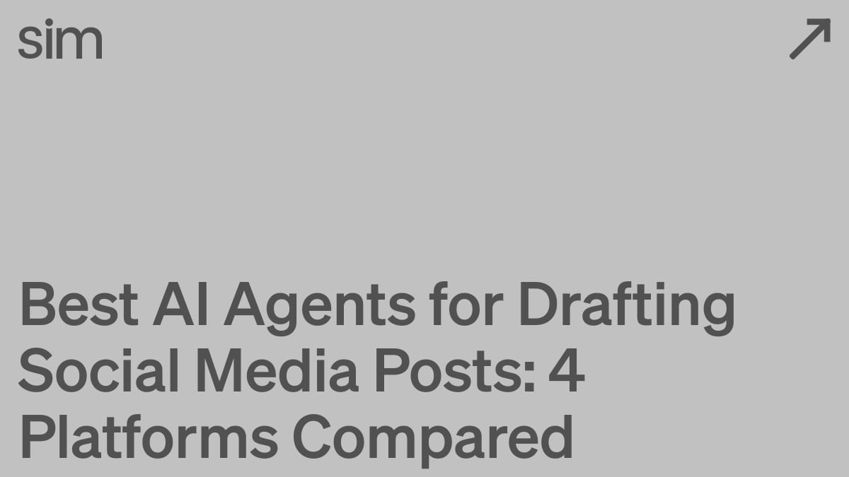 Best AI Agents for Drafting Social Media Posts: 4 Platforms Compared