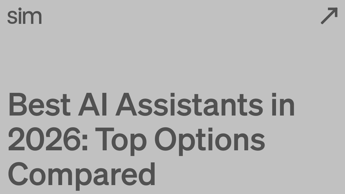 Best AI Assistants in 2026: Top Options Compared